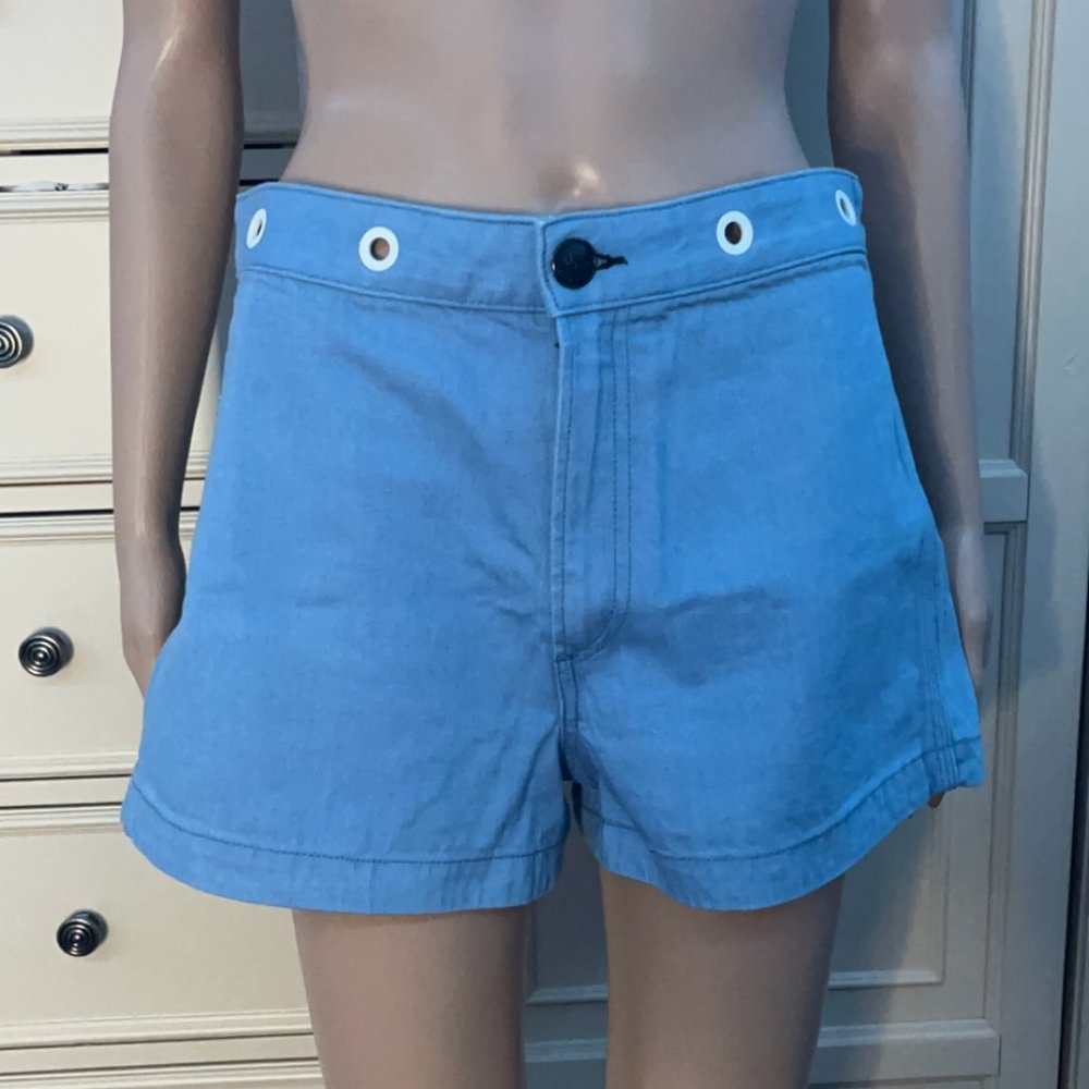 Rag and Bone Powder Blue Mini Shorts